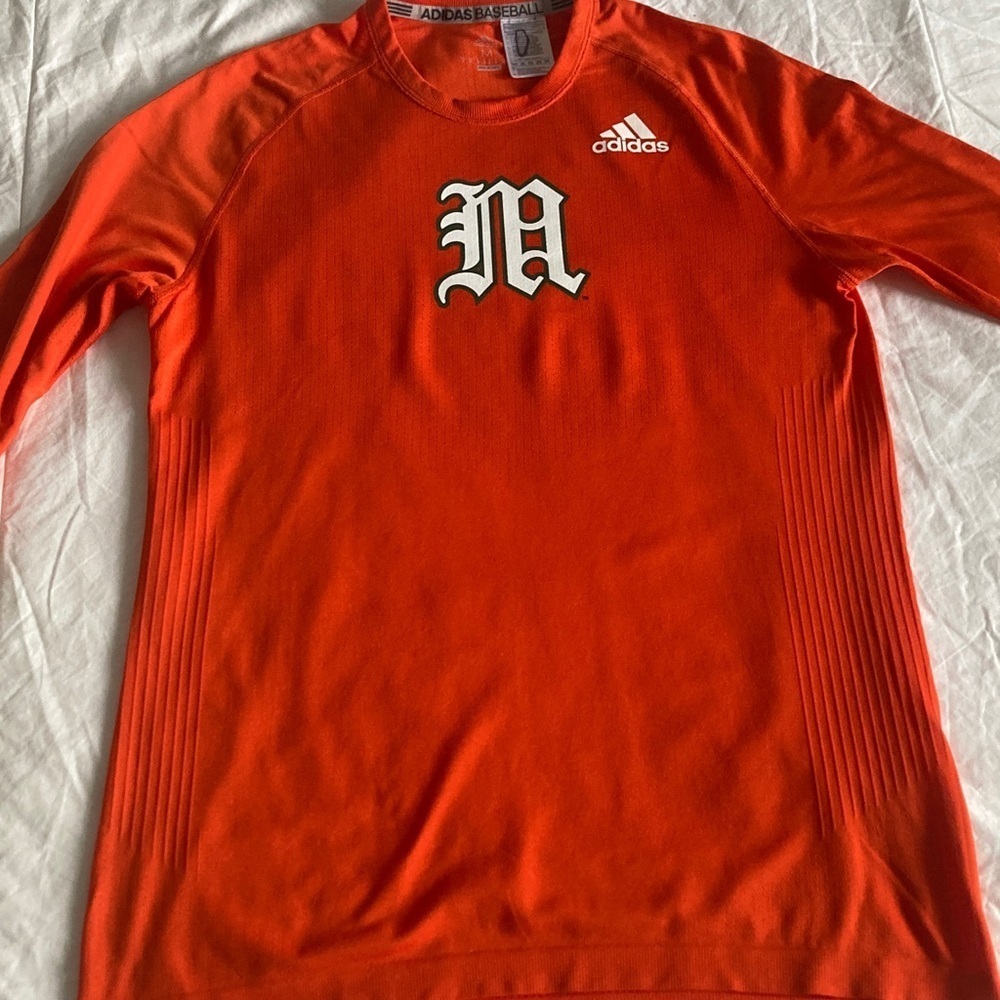 Adidas Men's Vibrant Orange Crewneck Sweater